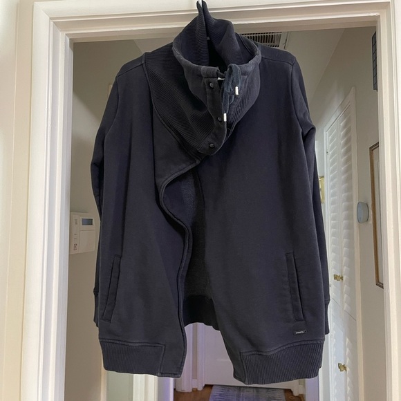 Athleta Heavy Cotton High Neck Open Jacket - Picture 4 of 8